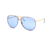 12 Pack: Oversized Metal Rimless Color Aviator Wholesale Sunglasses