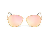 12 Pack: Pink Mirror Spring Hinge Wholesale Sunglasses