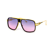 12 Pack: Retro Oversized Square Aviator Duo-tone Wholesale Sunglasses