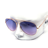 12 Pack: Chic Oversized Round Aviator Duotone Wholesale Sunglasses