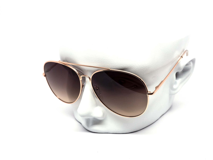 12 Pack: Chic Oversized Round Aviator Duotone Wholesale Sunglasses