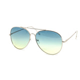 12 Pack: Chic Oversized Round Aviator Duotone Wholesale Sunglasses