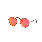 12 Pack: Classy Round Color Mirror Metal Wholesale Sunglasses