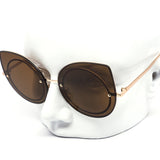 12 Pack: Modern Rimless Oversized Cateye Wholesale Sunglasses