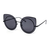 12 Pack: Modern Rimless Oversized Cateye Wholesale Sunglasses