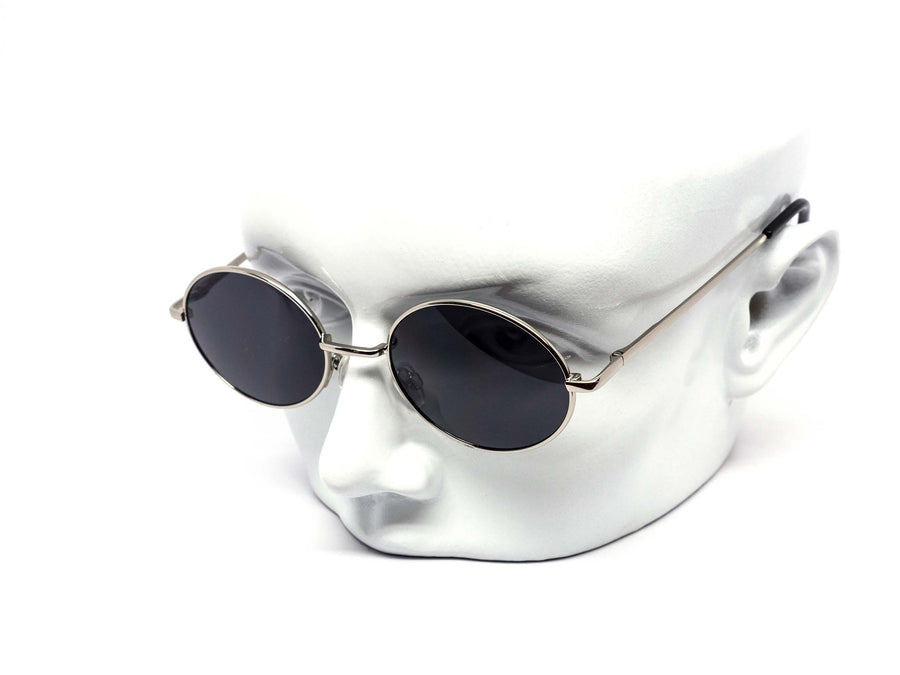 12 Pack: Sleek Oval Metal Dark Lens Wholesale Sunglasses