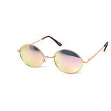 12 Pack: Sleek Oval Metal Color Mirror Wholesale Sunglasses