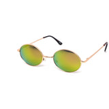 12 Pack: Sleek Oval Metal Color Mirror Wholesale Sunglasses