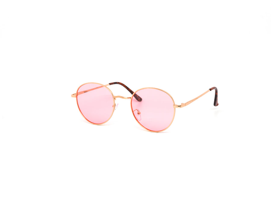 12 Pack: Classy Round Metal Color Wholesale Sunglasses