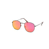 12 Pack: Minimal Hexagon Metal Color Mirror Wholesale Sunglasses