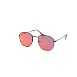12 Pack: Minimal Hexagon Metal Color Mirror Wholesale Sunglasses