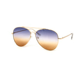 12 Pack: Duotone Metal Gold Aviator Wholesale Sunglasses