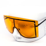 12 Pack: Oversized Rimless Color Face Shield Wholesale Sunglasses