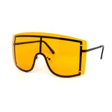 12 Pack: Oversized Rimless Color Face Shield Wholesale Sunglasses