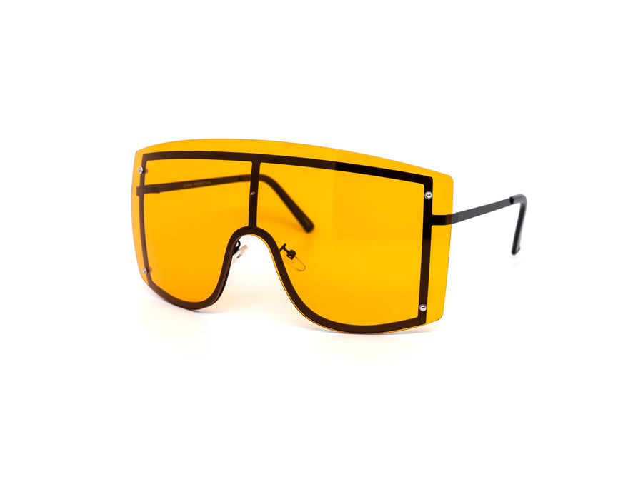 12 Pack: Oversized Rimless Color Face Shield Wholesale Sunglasses