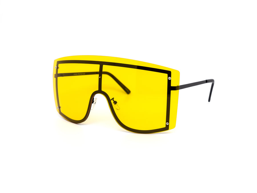 12 Pack: Oversized Rimless Color Face Shield Wholesale Sunglasses