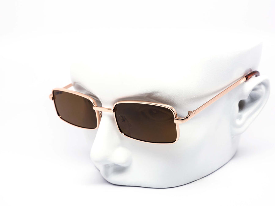 12 Pack: Classy Square Metal Dark Sunglasses