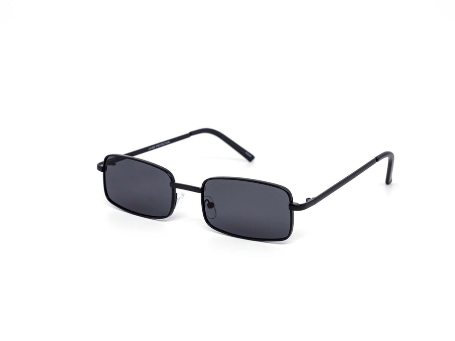 12 Pack: Classy Square Metal Dark Sunglasses