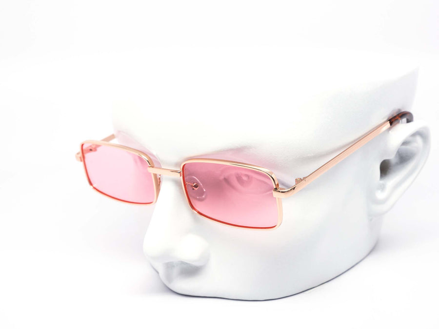 12 Pack: Classy Square Metal Color Wholesale Sunglasses