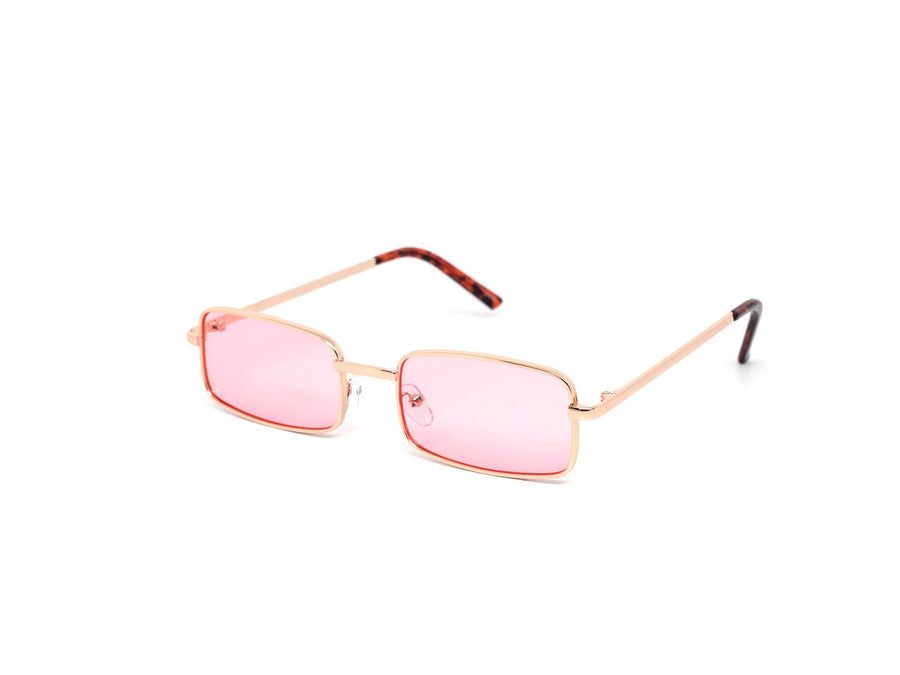 12 Pack: Classy Square Metal Color Wholesale Sunglasses