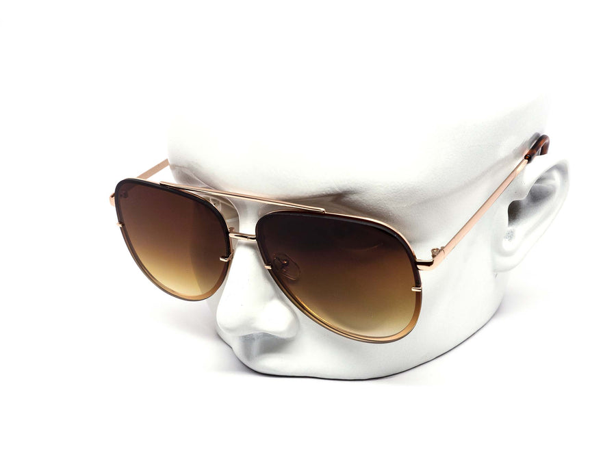 12 Pack: Oversized Modern Rimless Aviator Gradient Wholesale Sunglasses