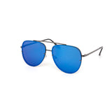 12 Pack: Oversized Modern Rimless Aviator Color Mirror Wholesale Sunglasses