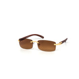 12 Pack: Rimless Matrix Gold Metal Wholesale Sunglasses