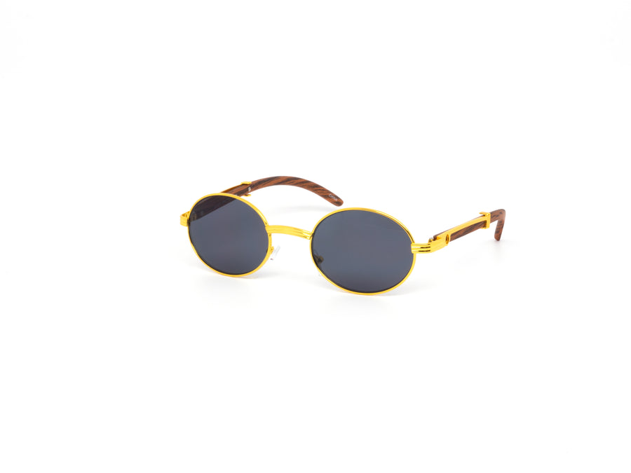 12 Pack: Gold Oval Gradient Wholesale Sunglasses