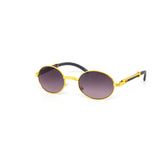 12 Pack: Gold Oval Gradient Wholesale Sunglasses