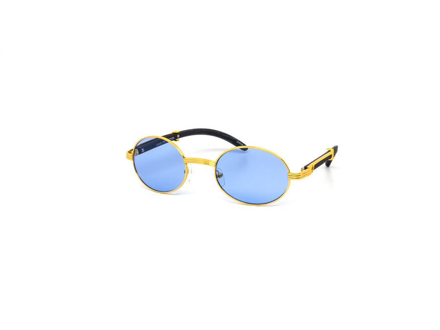 12 Pack: Gold Oval Color Wholesale Sunglasses