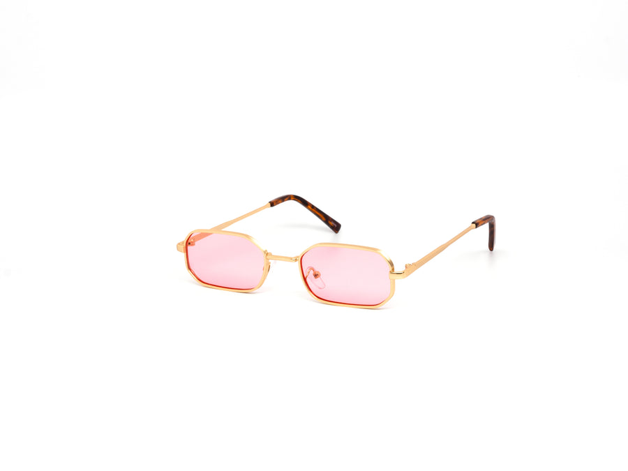 12 Pack: Petite Octagonal Metal Color Wholesale Sunglasses