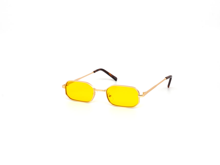 12 Pack: Petite Octagonal Metal Color Wholesale Sunglasses
