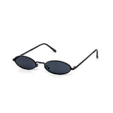 12 Pack: Skinny Oval Metal Wholesale Sunglasses