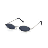 12 Pack: Skinny Oval Metal Wholesale Sunglasses
