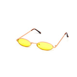 12 Pack: 60s Mini Oval Metal Color Wholesale Sunglasses