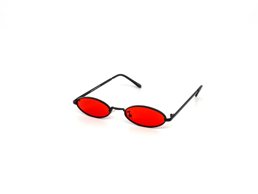 12 Pack: 60s Mini Oval Metal Color Wholesale Sunglasses