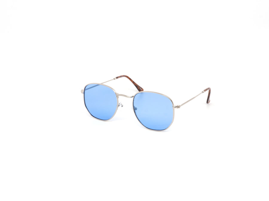 12 Pack: Classy Hexagonal Metal Color Wholesale Sunglasses