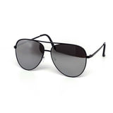 12 Pack: Oversized Flatline Hard Bridge Mirror Aviator Wholesale Sunglasses