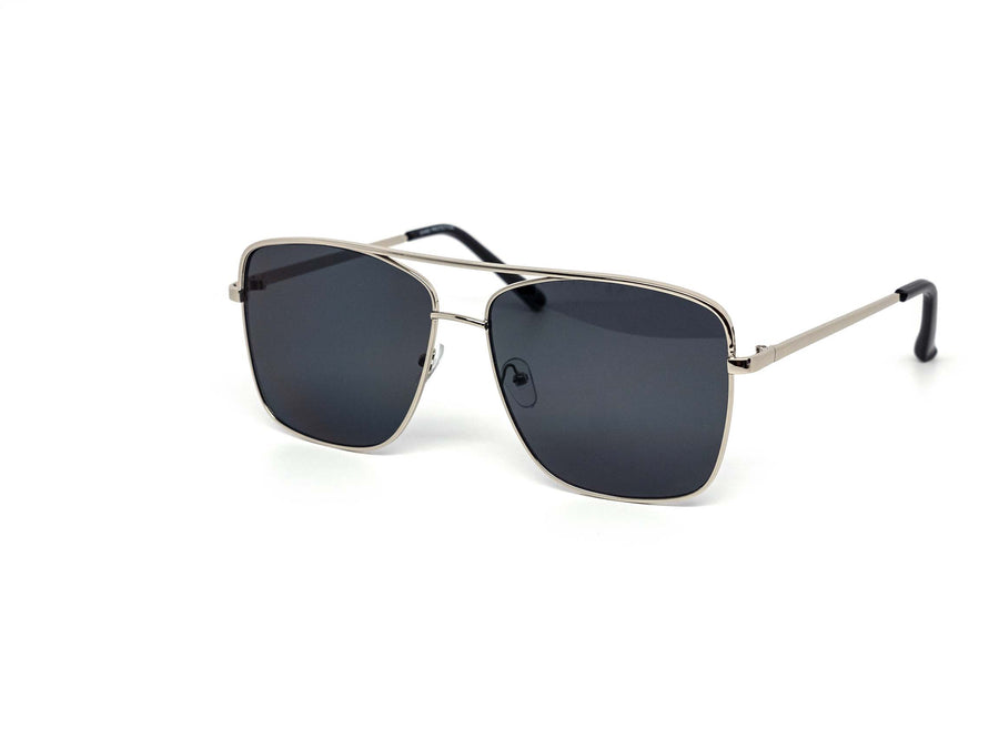 12 Pack: Oversized Gradient Metal Square Aviator Wholesale Sunglasses