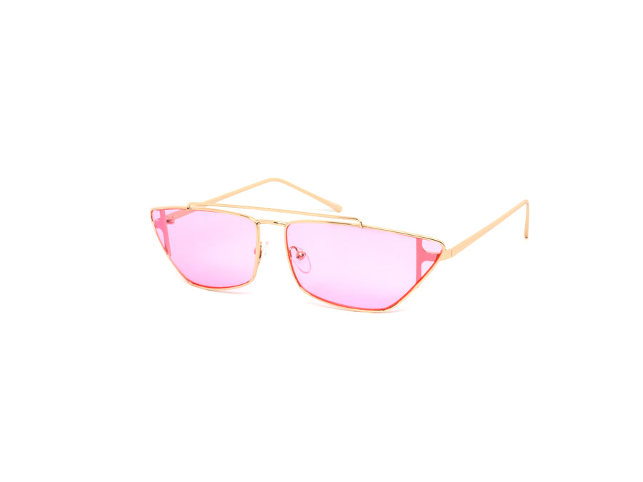 12 Pack: Trendy Metal Wire Color Cateye Wholesale Sunglasses