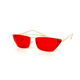12 Pack: Trendy Metal Wire Color Cateye Wholesale Sunglasses