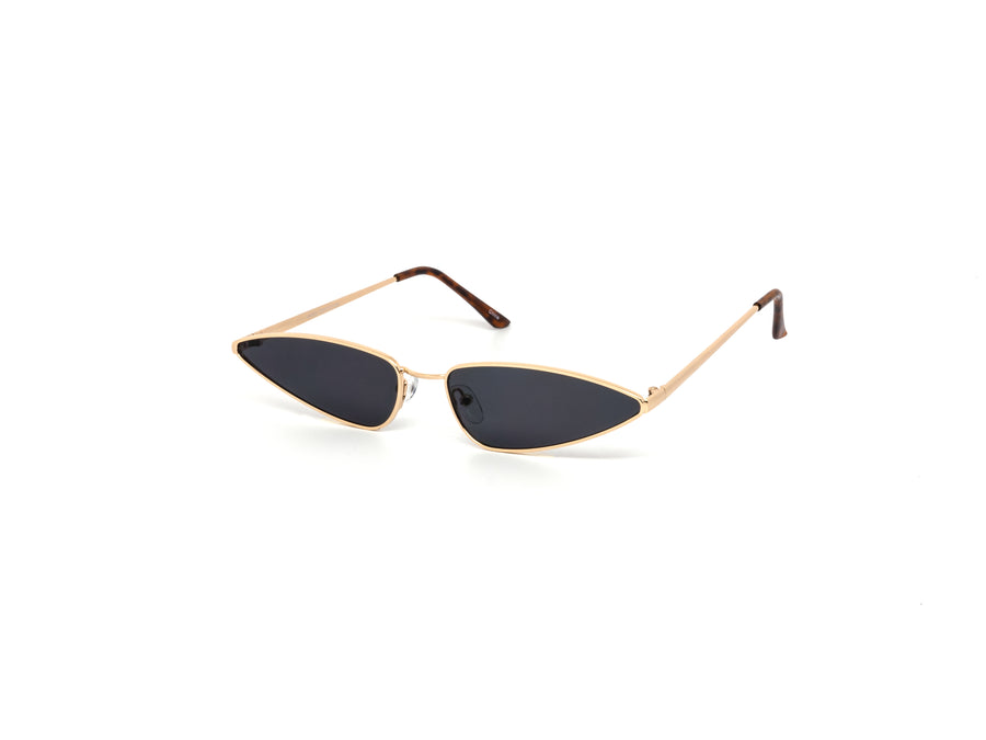 12 Pack: Skinny Triangular Metal Wholesale Sunglasses