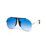 12 Pack: Black Bird Aviator Color Gradient Wholesale Sunglasses