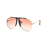 12 Pack: Black Bird Aviator Color Gradient Wholesale Sunglasses