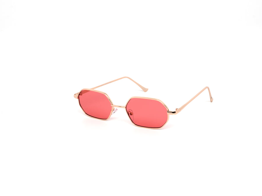 12 Pack: Petite Heptagonal Metal Wholesale Sunglasses