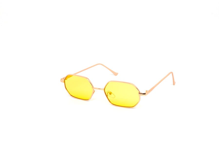 12 Pack: Petite Heptagonal Metal Wholesale Sunglasses