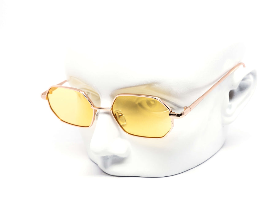 12 Pack: Petite Heptagonal Metal Wholesale Sunglasses