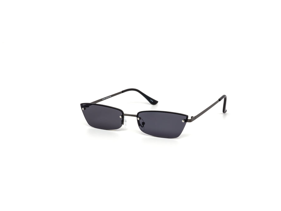 12 Pack: Petite Rimless Metal Cateye Wholesale Sunglasses