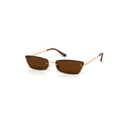 12 Pack: Petite Rimless Metal Cateye Wholesale Sunglasses