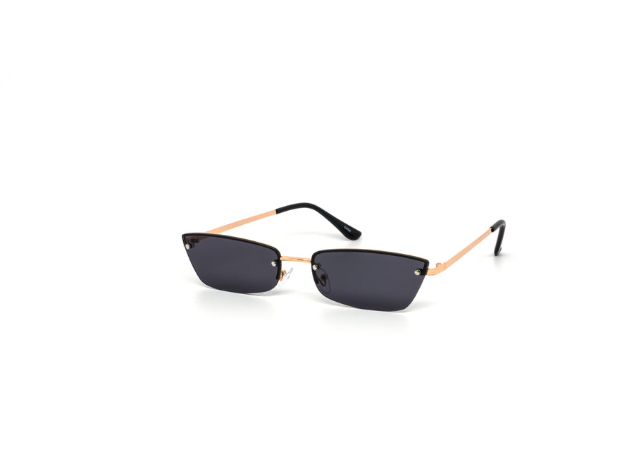 12 Pack: Petite Rimless Metal Cateye Wholesale Sunglasses